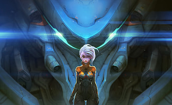 Titan 3, anime-girl, anime, artist, artwork, digital-art, deviantart HD wallpaper