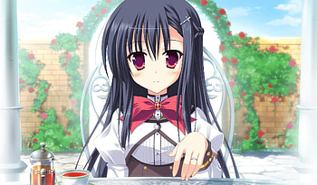 Princess Evagelion, tea time, cg, light, game, cute HD wallpaper