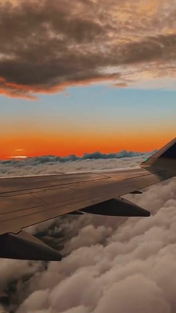 Aircraft wing, Clouds HD phone wallpaper