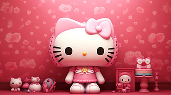 Hello Kitty Pink Dreamland, Anime, Hello Kitty HD wallpaper
