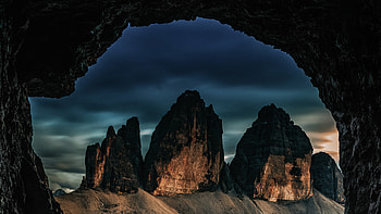 Mountain Rock Cave , cave, rocks, mountains, nature HD wallpaper