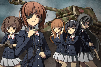 anime, tank, eyepatch, k-on HD wallpaper