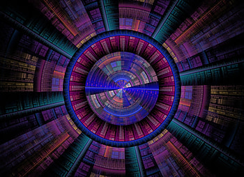 Abstract, Circles, Multicolored, Motley, Pattern, Fractal HD wallpaper