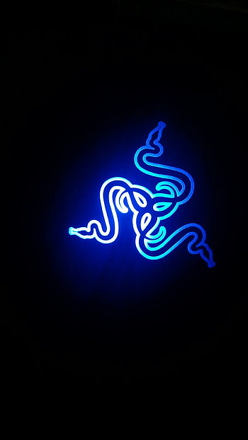 Black And Blue, Razer Light HD phone wallpaper