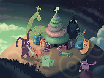 Holidays, Background, New Year HD wallpaper