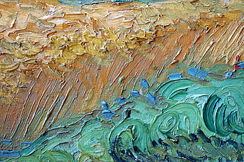 Wheat Fields, Vincent Van Gogh, Texture, Textures, Paint, Canvas, Butter, Oil, Wheat Field With Cypresses HD wallpaper