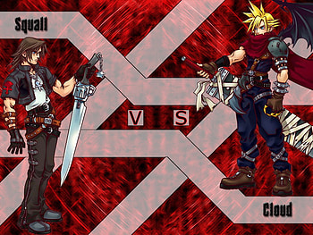 Squall & Cloud, final fantasy, games, kingdom hearts HD wallpaper