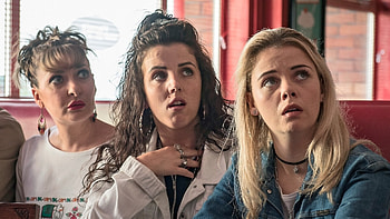 Derry Girls TV Series, Girls' school troubles, Northern Ireland setting, Hilarious comedy HD wallpaper