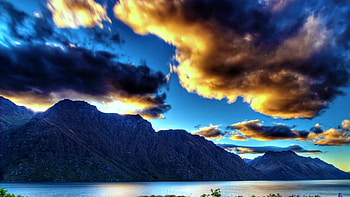 Sun Soaked Morning Clouds, beautiful, digital, abstract, art HD wallpaper