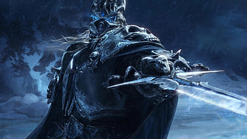 Wrath of the Lich King, Epic fantasy art, Dystopian setting, Chilling atmosphere HD wallpaper