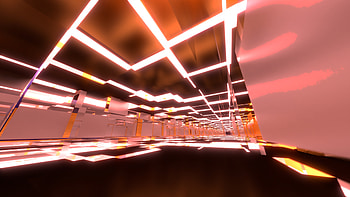 Orange and Bronze Tunnels, light, orange (Color), glass, Abstract, 3D, Abstract glass HD wallpaper