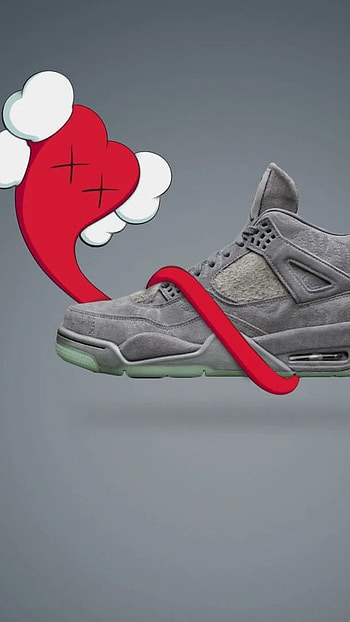 Kaws, Shoes Art HD phone wallpaper