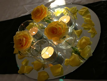 candle light, rose, romantic, candle, evening HD wallpaper