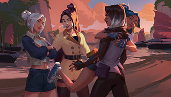 Valorant Ultra : Neon, Fade, Jett & Sage Unite in Epic Style, Neon (Valorant), Fade (Valorant), Jett (Valorant), Sage (Valorant), video game, Valorant HD wallpaper