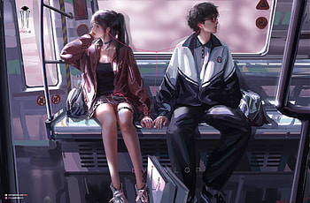 Lofi Vibes: Original Anime Romance, Anime, Original, lofi HD wallpaper