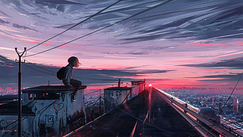 Anime Lofi, Lo-Fi PC HD wallpaper