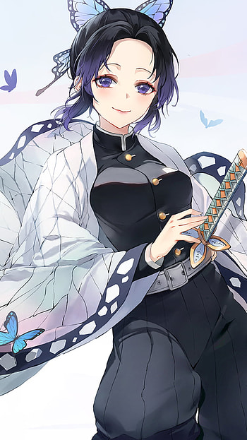 Shinobu Kochou, Anime, Demon Slayer: Kimetsu no Yaiba HD phone wallpaper