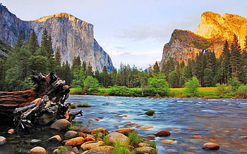 Mercedes River, Yosemite National Park HD wallpaper