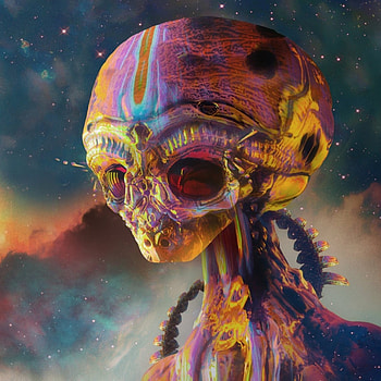 Preview alien, art, colorful HD phone wallpaper