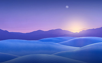 Blue Dunes, blue, nature HD wallpaper
