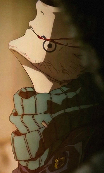 Jujutsu Kaisen, jaw, art, scarf, salmon HD phone wallpaper