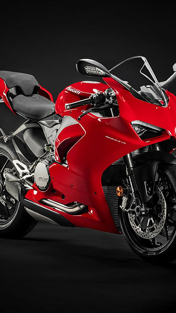 Ducati Panigale V2, Red sportbikes , Eye-catching design, Thrilling performance HD phone wallpaper