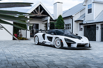 White Mclaren Senna Era Forged 10k, mclaren-senna, mclaren, 2024-cars, cars HD wallpaper