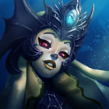 Nami, League of Legends, Artstation, Fan art HD phone wallpaper