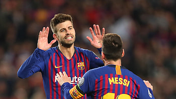 Lionel Messi, Gerard Pique HD wallpaper