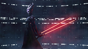 Star Wars Horns Woman Lightsaber Sci Fi, star-wars, movies, scifi, horns, women HD wallpaper