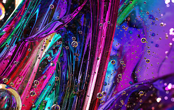 Rainbow Bubbles, abstract, digital-art, bubbles, deviantart HD wallpaper