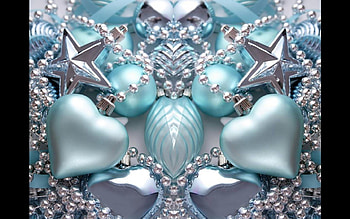 merry christmas, blue, merry, christmas, hearts, decor HD wallpaper