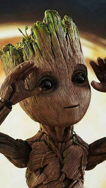 Baby Groot , Marvel Studios, Superhero character, Guardians of the Galaxy HD phone wallpaper