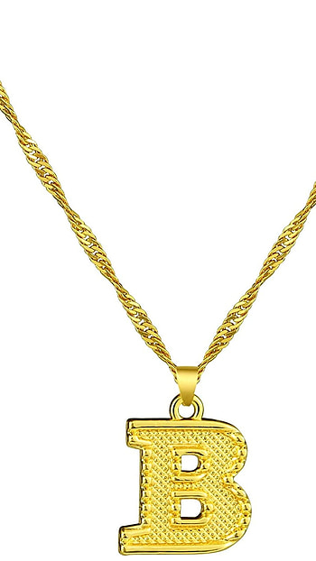 B Letter, Gold Chain HD phone wallpaper