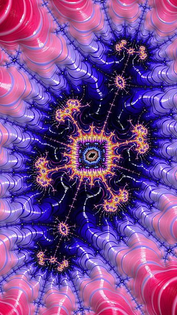 Fractal Art Trippy Psychedelic Background for Smart, trippy, colorful, colors, psychedelic, blue, Abstract, fractal, abstract blue HD phone wallpaper