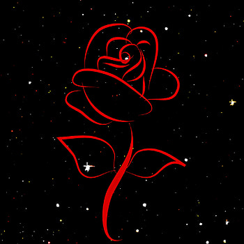 Red rose glitter bg, neon, background HD phone wallpaper