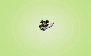 Minimalism, Beard, Sword, Pirate, Light Green Background, One Eyed, One-Eyed HD wallpaper