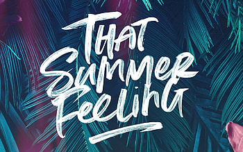 That Summer Feeling, abstract background, quotes, typography, text HD wallpaper