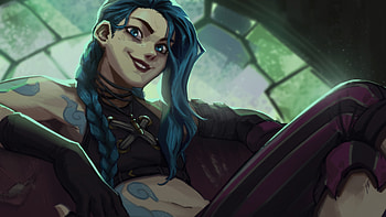 Jinx, Arcane: League of Legends HD wallpaper