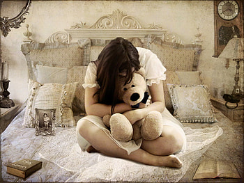 Security and safety, other, people, bear, woman HD wallpaper