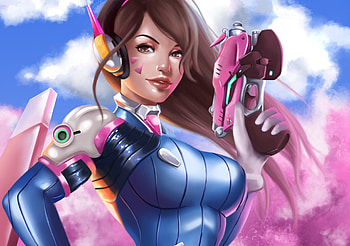 Dva Overwatch Artworks, dva-overwatch, overwatch, games, artwork HD wallpaper