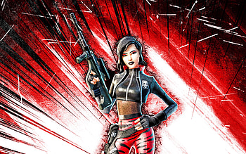Sorana, grunge art, Fortnite Battle Royale, Fortnite characters, red abstract rays, Sorana Skin, Fortnite, Sorana Fortnite HD wallpaper