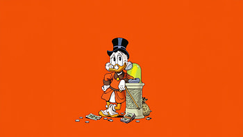 Scrooge Mcduck Minimal , scrooge-mcduck, cartoons, minimalism, minimalist, artist, artwork, digital-art HD wallpaper