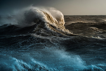 wave, ocean, sea, Ocean Waves HD wallpaper