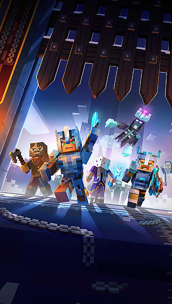 Minecraft Dungeons, Chilly atmosphere, Mysterious caves, Epic adventure HD phone wallpaper