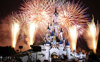 Fireworks, Disneyland HD wallpaper