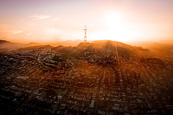 San Francisco Skyline Drone View, san-franciso, world, city, skyline, drone-view HD wallpaper