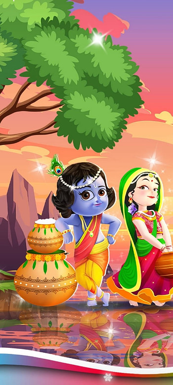 Radha krishna, love, god HD phone wallpaper