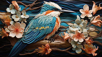 Kingfisher Artistic, Animal, kingfisher, bird HD wallpaper