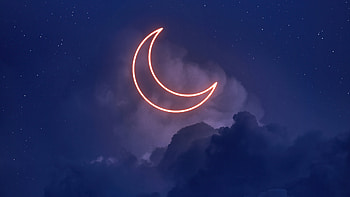 Moon Minimal Sky , moon, sky, night, artist, artwork, digital-art HD wallpaper